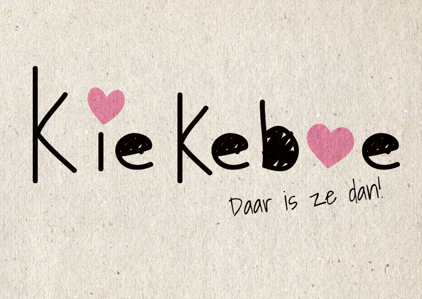 Felicitatie geboorte kiekeboe - SV - Felicitatiekaarten Felicitatiekaarten - Felicitatie geboorte kiekeboe - SV