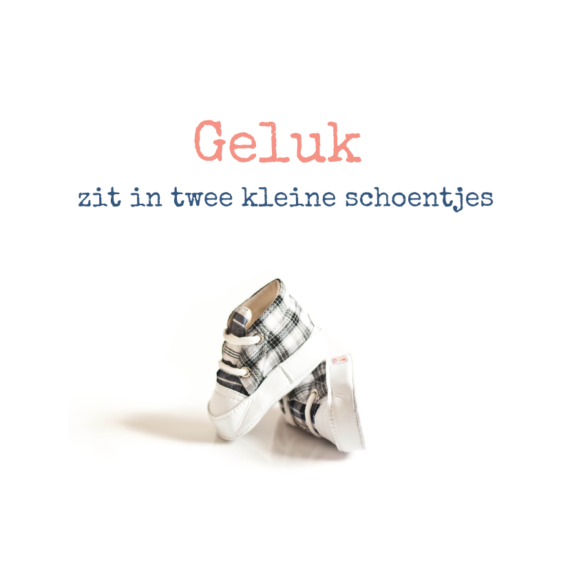 Felicitatiekaarten - Felicitatie geboorte schoentjes