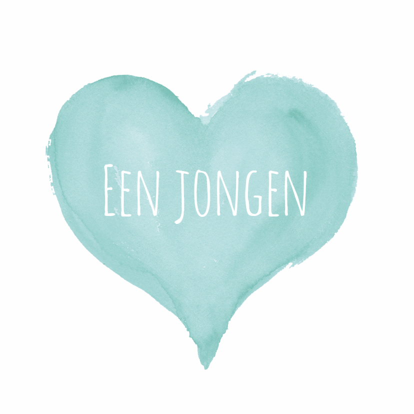 Felicitatie-Groot hart jongen - Felicitatiekaarten Felicitatiekaarten - Felicitatie-Groot hart jongen