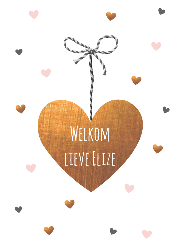Felicitatie - Hart-goud, dochter - Felicitatiekaarten Felicitatiekaarten - Felicitatie - Hart-goud, dochter
