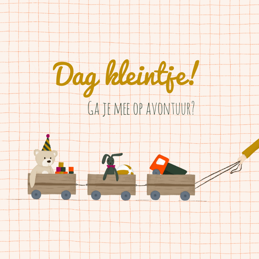 Felicitatiekaarten - Felicitatie kaart voor geboorte - speelgoed