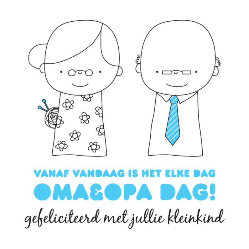 Felicitatie Kleinkind Opadag - Felicitatiekaarten Felicitatiekaarten - Felicitatie Kleinkind Opadag