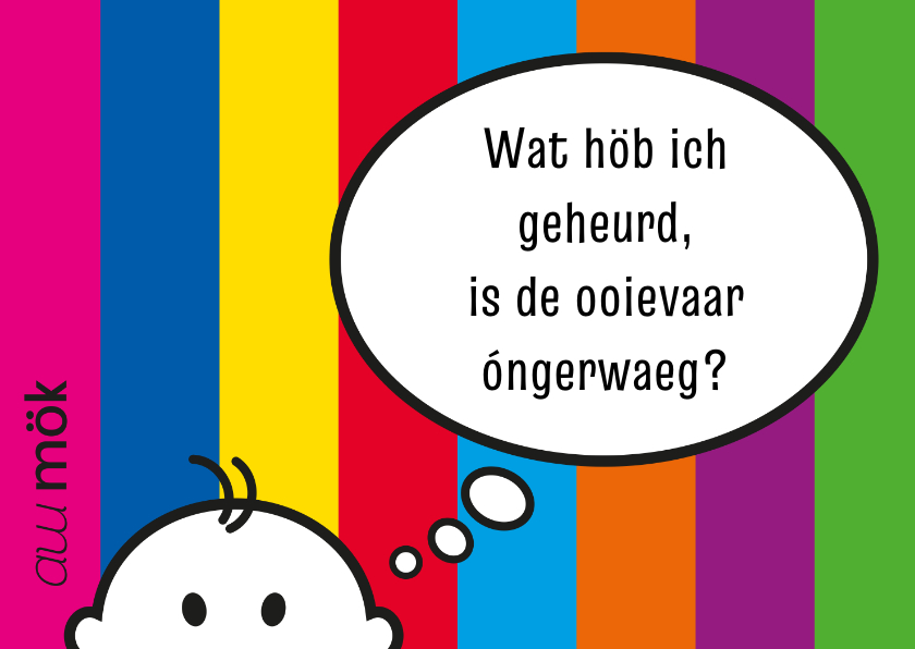 Felicitatie Limburgs ooievaar - Felicitatiekaarten Felicitatiekaarten - Felicitatie Limburgs ooievaar