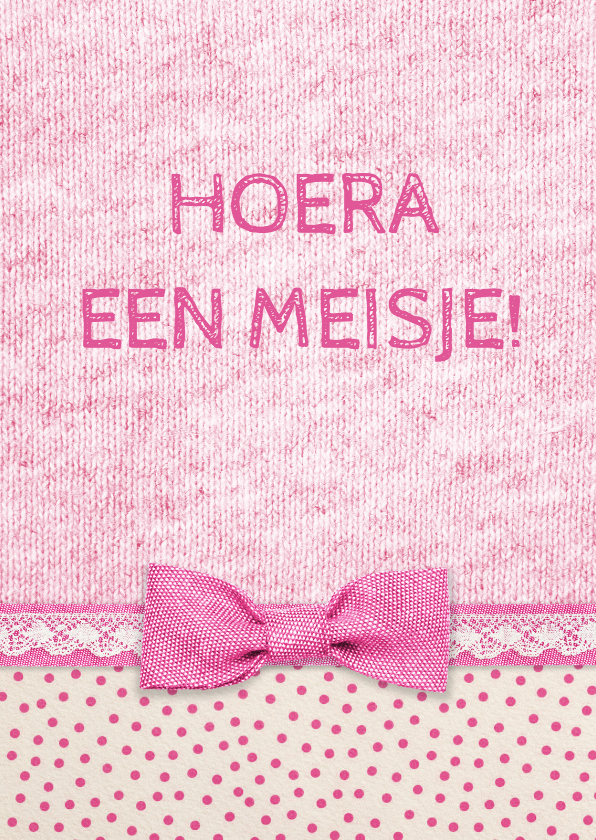 Felicitatie meisje dots - Felicitatiekaarten Felicitatiekaarten - Felicitatie meisje dots