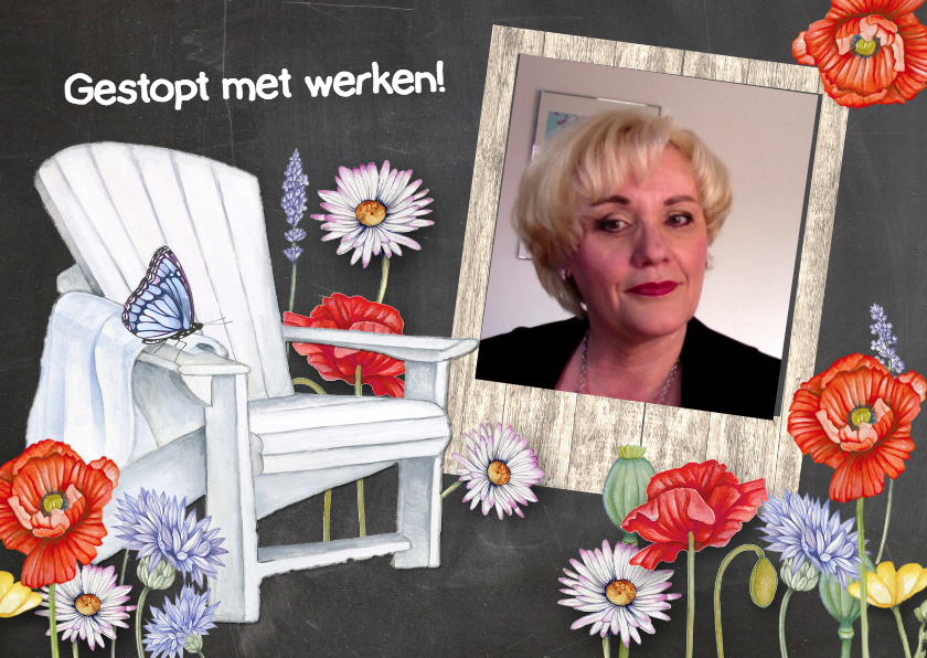 Felicitatie pensioen veldbloem - Felicitatiekaarten Felicitatiekaarten - Felicitatie pensioen veldbloem