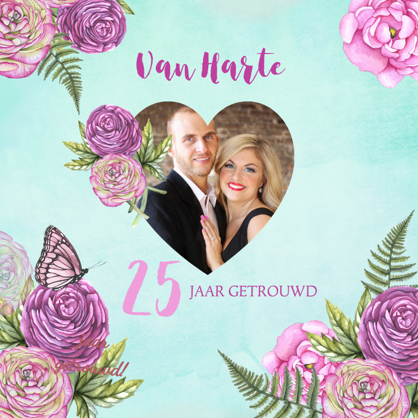 felicitatie ranonkel jubileum - Felicitatiekaarten Felicitatiekaarten - felicitatie ranonkel jubileum