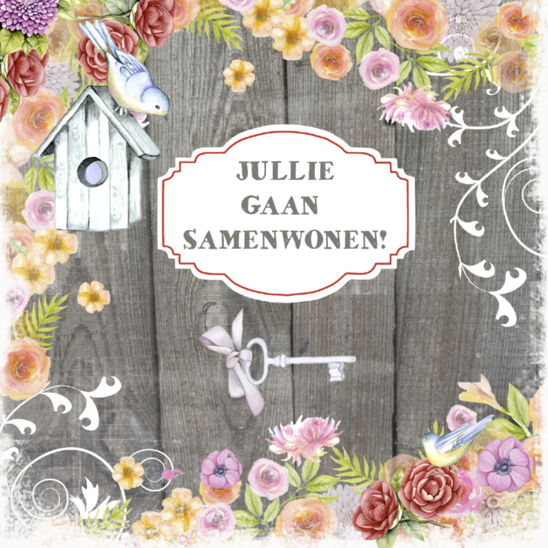 Felicitatie samenwonen - Felicitatiekaarten Felicitatiekaarten - Felicitatie samenwonen