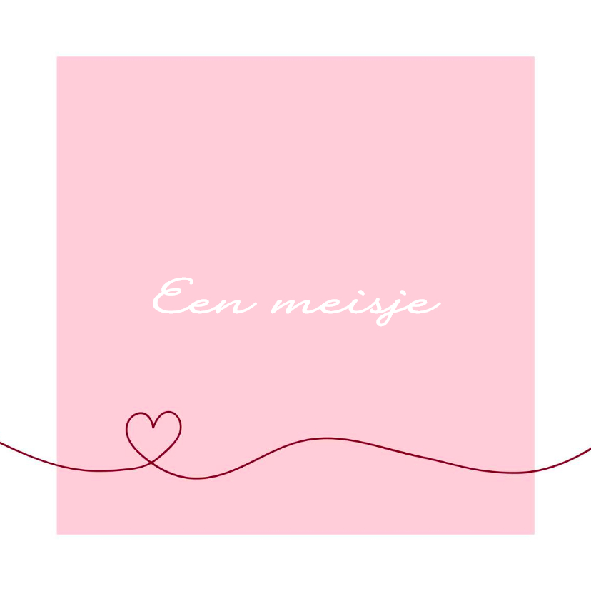 Felicitatie - Simpel hart roze - Felicitatiekaarten Felicitatiekaarten - Felicitatie - Simpel hart roze