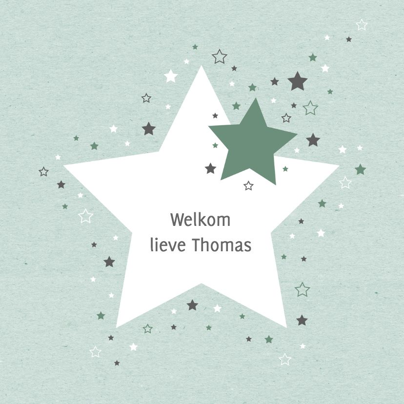 Felicitatie - Sterren zoon - Felicitatiekaarten Felicitatiekaarten - Felicitatie - Sterren zoon