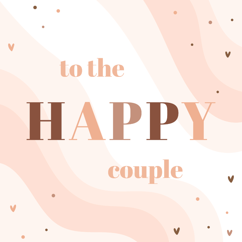 Felicitatiekaarten - Felicitatie to the happy couple regenboog