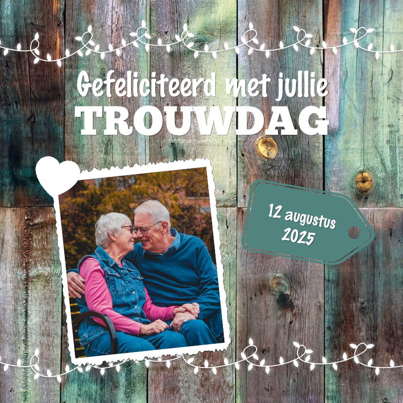 Felicitatiekaarten - Felicitatie trouwdag-isf