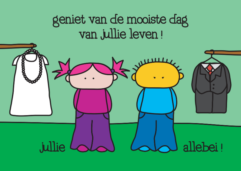 Felicitatie Trouwen Geniet - Felicitatiekaarten Felicitatiekaarten - Felicitatie Trouwen Geniet