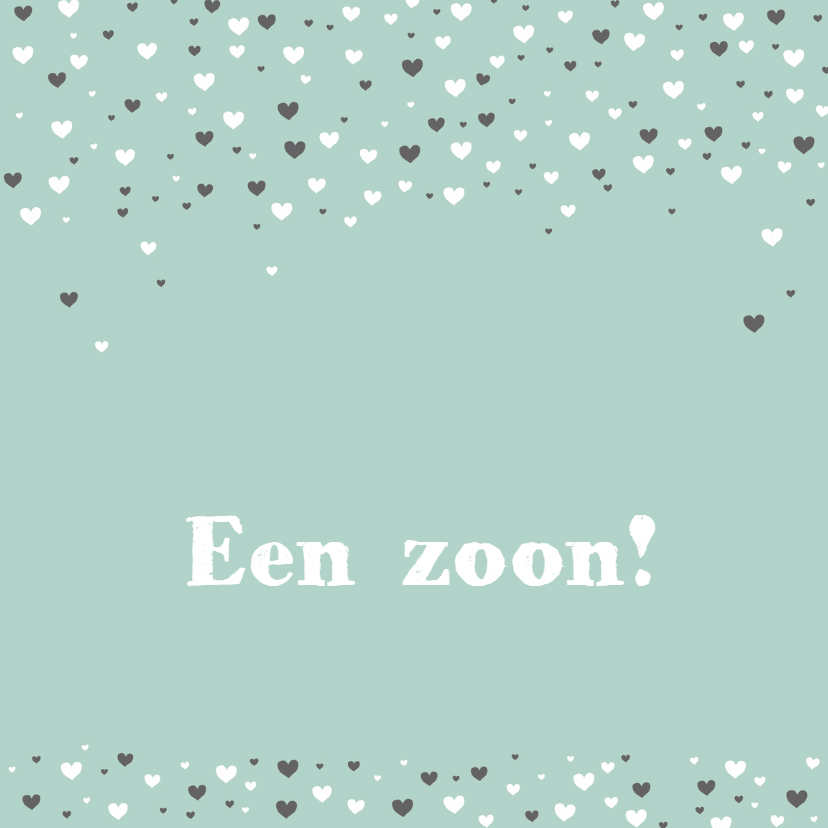 Felicitatie -Veel hartjes, groen - Felicitatiekaarten Felicitatiekaarten - Felicitatie -Veel hartjes, groen