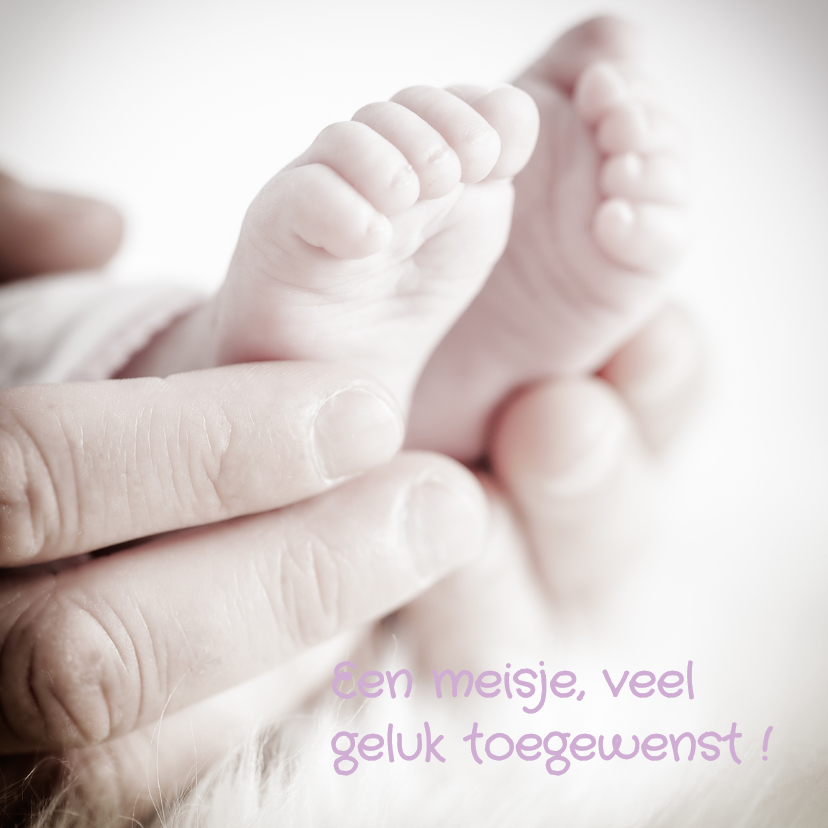 Felicitatie voetjes lief - MM - Felicitatiekaarten Felicitatiekaarten - Felicitatie voetjes lief - MM