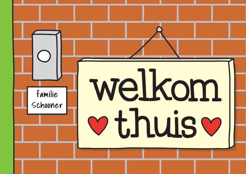 Felicitatie Woning Welkom Thuis - Felicitatiekaarten Felicitatiekaarten - Felicitatie Woning Welkom Thuis