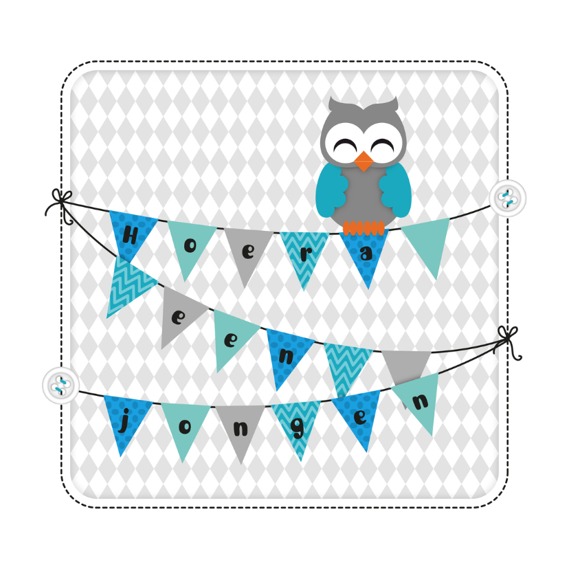 Felicitatie zoon uiltje - Felicitatiekaarten Felicitatiekaarten - Felicitatie zoon uiltje