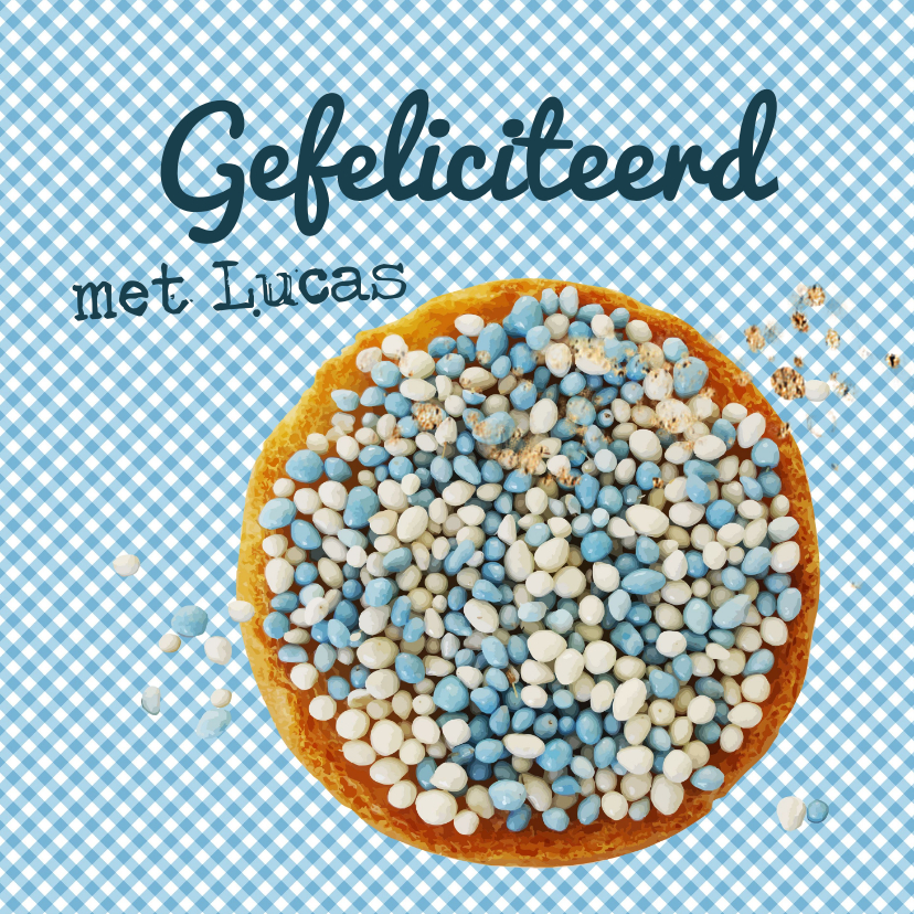 Felicitatiekaart - blauwe muisjes - Felicitatiekaarten Felicitatiekaarten - Felicitatiekaart - blauwe muisjes