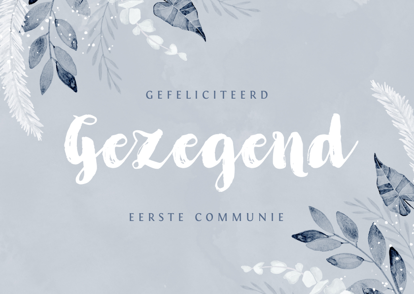 Felicitatiekaart communie doopsel gezegend christelijk - Felicitatiekaarten Felicitatiekaarten - Felicitatiekaart communie doopsel gezegend christelijk