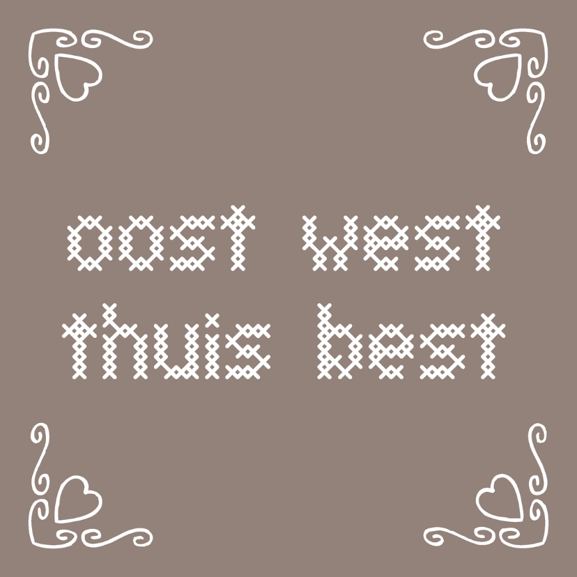 Felicitatiekaart een nieuwe woning 013 taupe - Felicitatiekaarten Felicitatiekaarten - Felicitatiekaart een nieuwe woning 013 taupe
