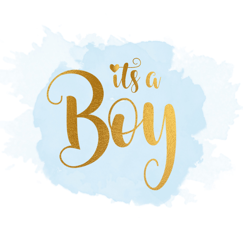 Felicitatiekaart geboorte it's a boy - Felicitatiekaarten Felicitatiekaarten - Felicitatiekaart geboorte it's a boy