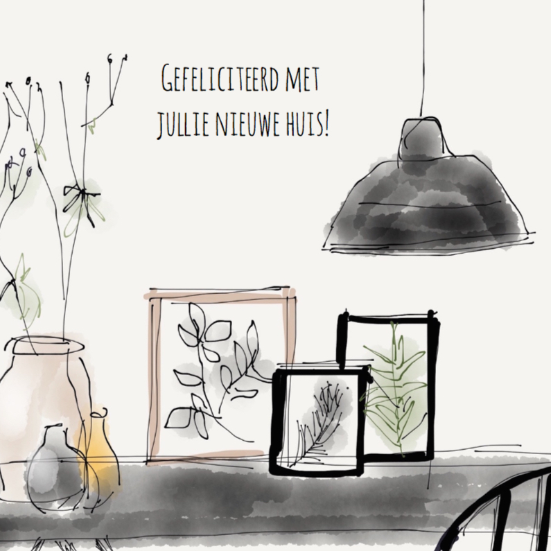 Felicitatiekaart Interieur - Felicitatiekaarten Felicitatiekaarten - Felicitatiekaart Interieur