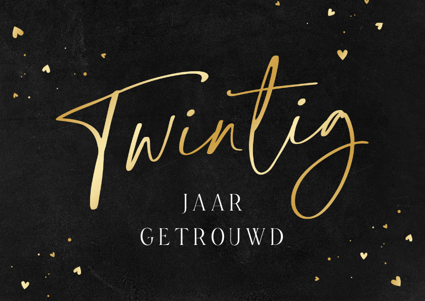 Felicitatiekaart krijt twintig jaar getrouwd | Kaartje2go