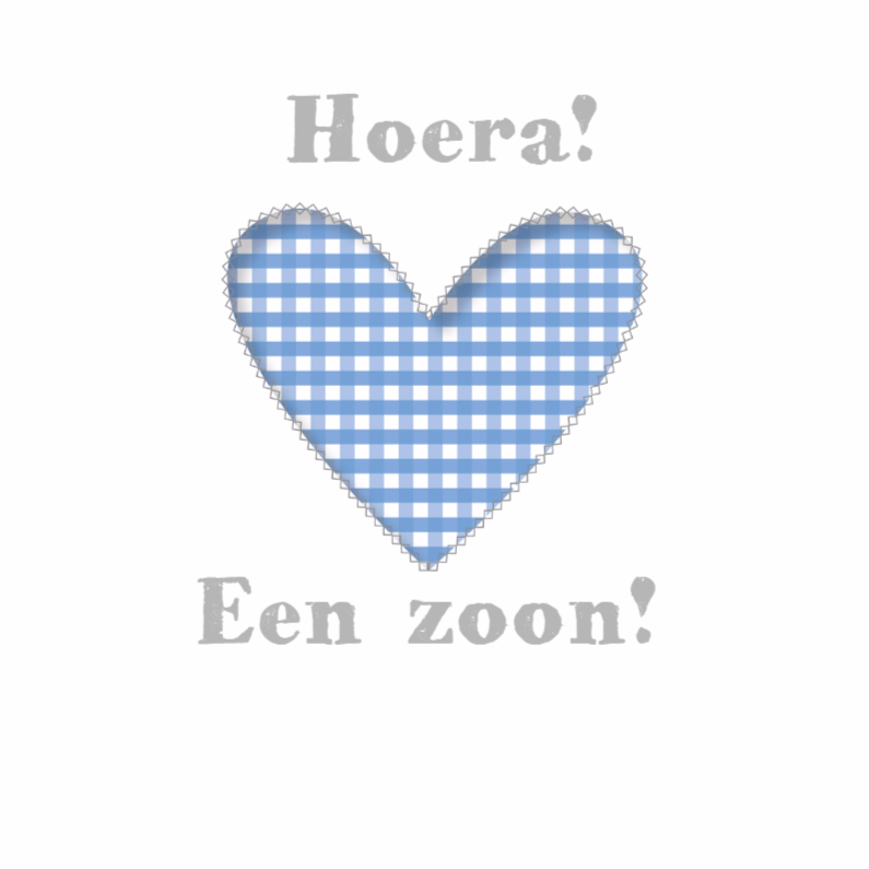 Felicitatiekaart Ruiten Hart Een Zoon - Felicitatiekaarten Felicitatiekaarten - Felicitatiekaart Ruiten Hart Een Zoon