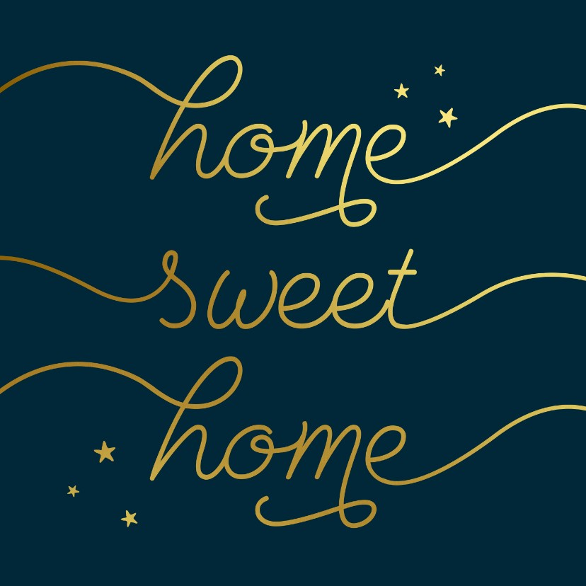 Felicitatiekaarten - Felicitatiekaart sweet home