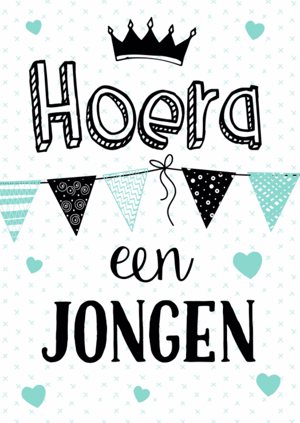 Felicitatiekaart Vlagjes - Felicitatiekaarten Felicitatiekaarten - Felicitatiekaart Vlagjes