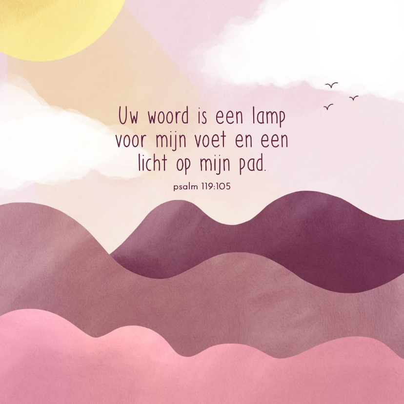 Felicitatiekaart volwassen doop roze golven en zonnestralen - Felicitatiekaarten Felicitatiekaarten - Felicitatiekaart volwassen doop roze golven en zonnestralen