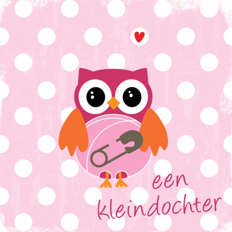 Felicitatiekaartje kleinkind- uil - Felicitatiekaarten Felicitatiekaarten - Felicitatiekaartje kleinkind- uil