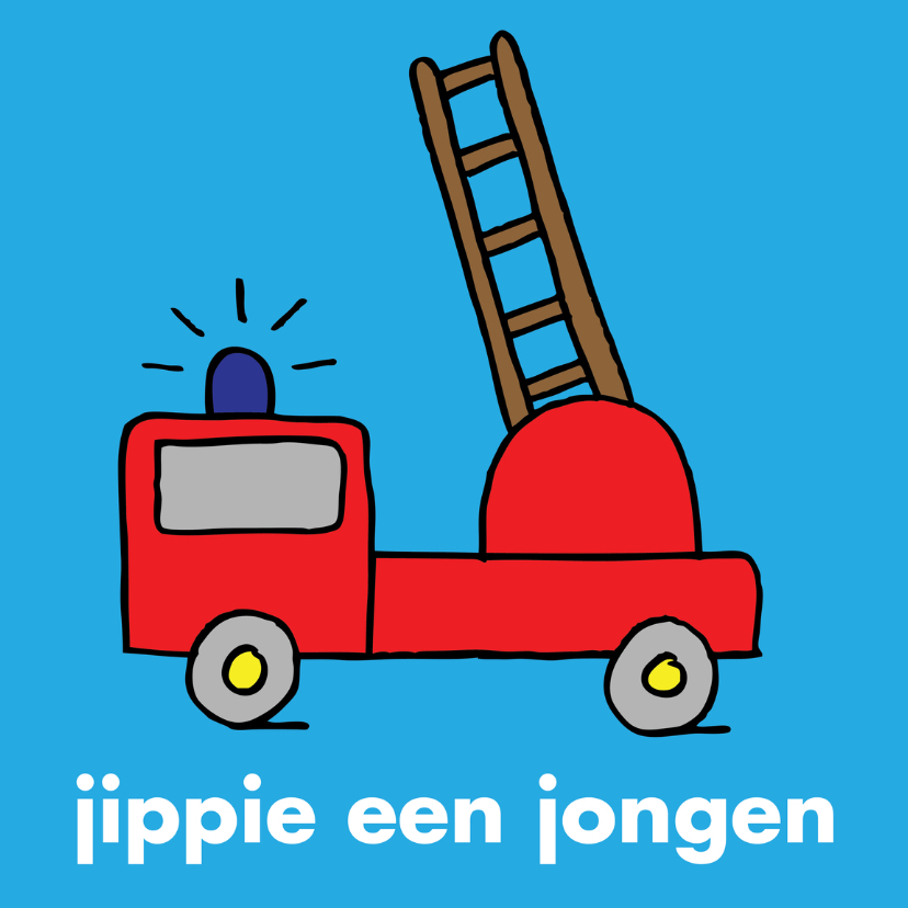 Geboorte baby felicitatie brandweer - Felicitatiekaarten Felicitatiekaarten - Geboorte baby felicitatie brandweer
