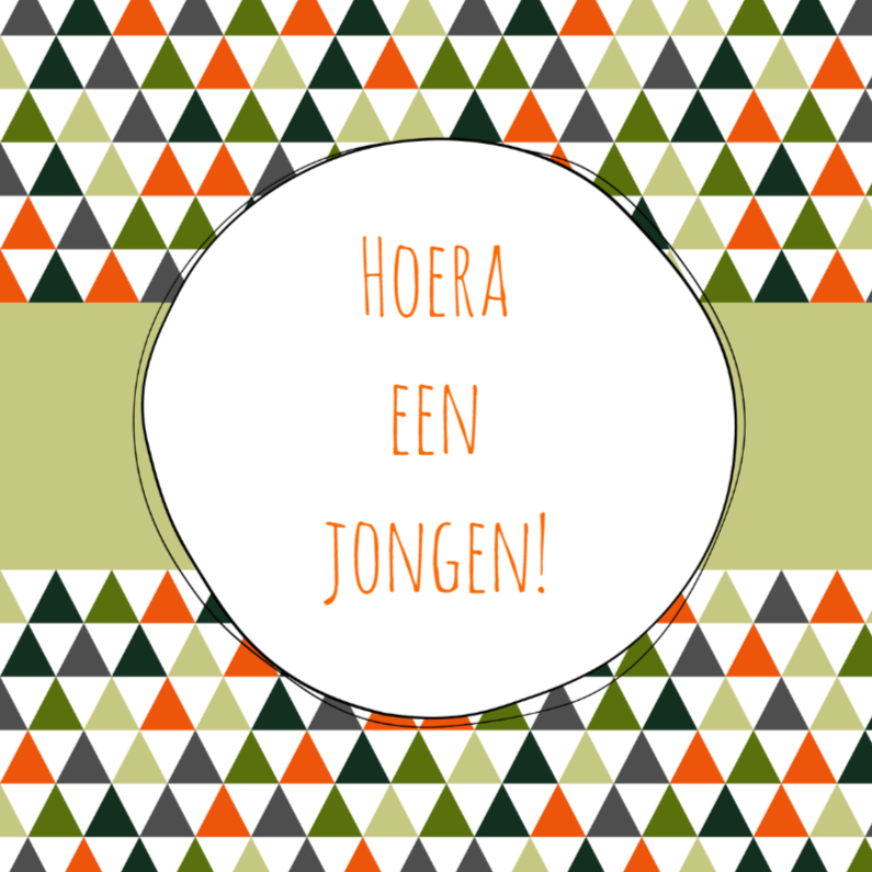 Geboorte - Vrolijke driehoekjes - Felicitatiekaarten Felicitatiekaarten - Geboorte - Vrolijke driehoekjes