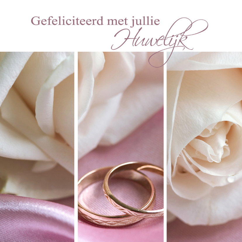 Felicitatiekaarten - Gefeliciteerd met jullie huwelijk