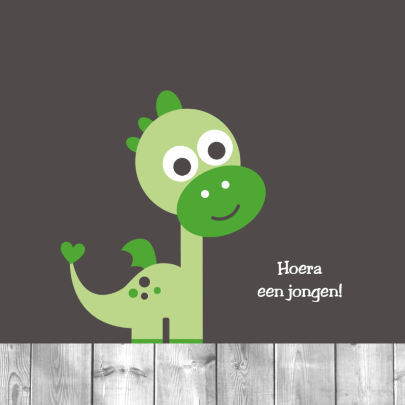 Groen draakje - Felicitatiekaarten Felicitatiekaarten - Groen draakje