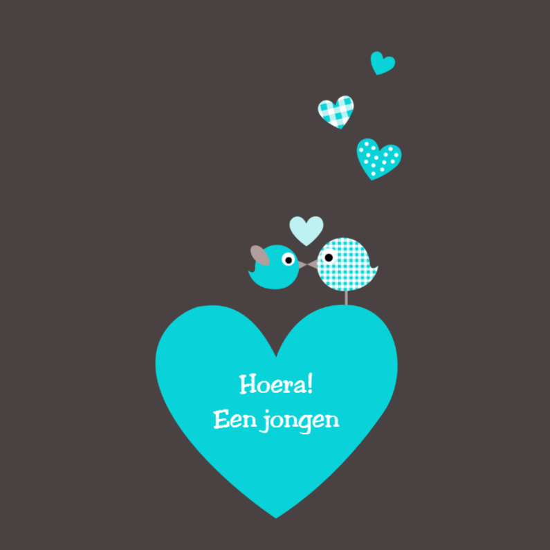 Hartjes jongen - Felicitatiekaarten Felicitatiekaarten - Hartjes jongen