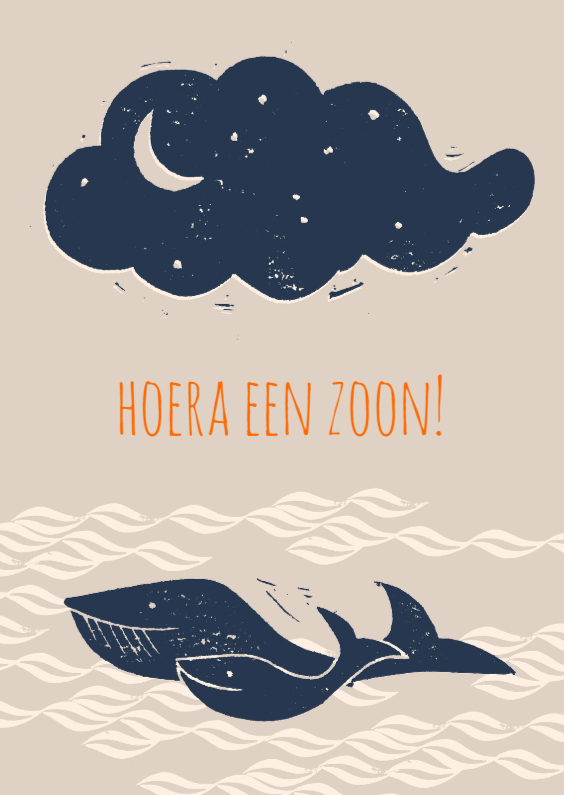 Hoera een zoon! - Felicitatiekaarten Felicitatiekaarten - Hoera een zoon!