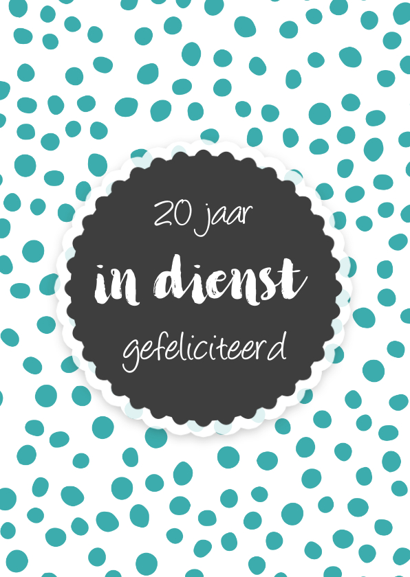 Felicitatiekaarten - Hoera werkjubileum vrouw