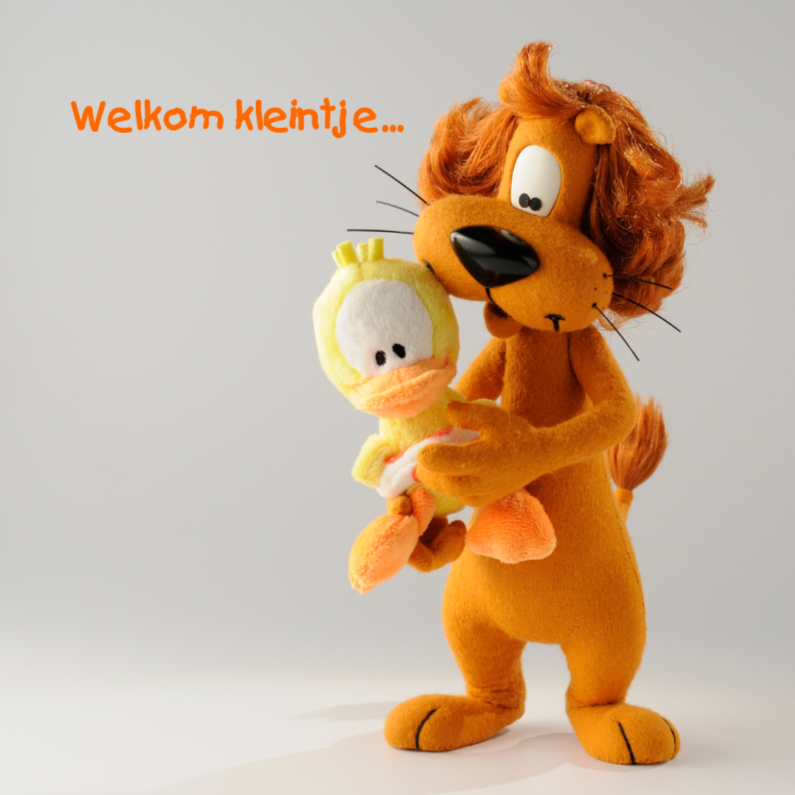 Loeki de Leeuw welkom Guusje - Felicitatiekaarten Felicitatiekaarten - Loeki de Leeuw welkom Guusje