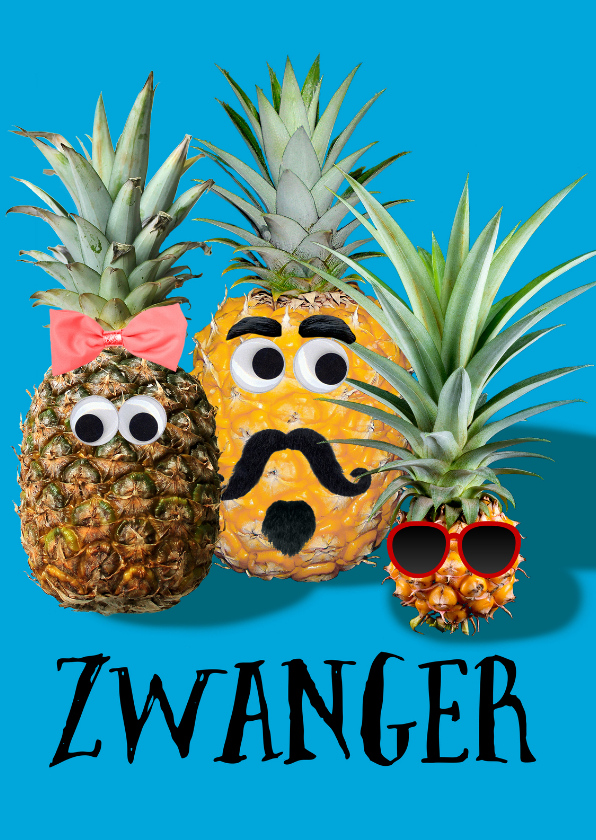Pineapple family - Felicitatiekaarten Felicitatiekaarten - Pineapple family