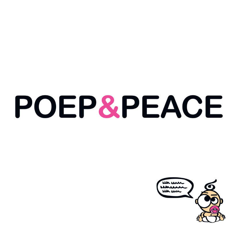Poep en Peace meisje - Felicitatiekaarten Felicitatiekaarten - Poep en Peace meisje