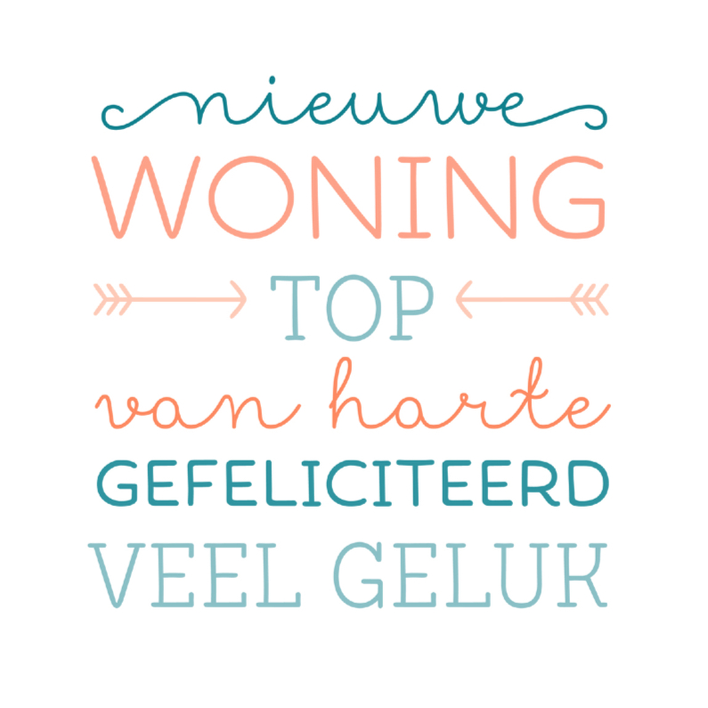 Top nieuwe woning - Felicitatiekaarten Felicitatiekaarten - Top nieuwe woning