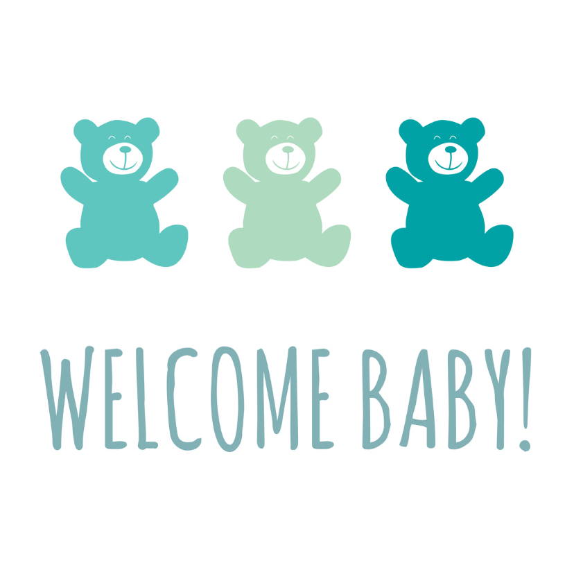 Welcome baby! - Felicitatiekaarten Felicitatiekaarten - Welcome baby!