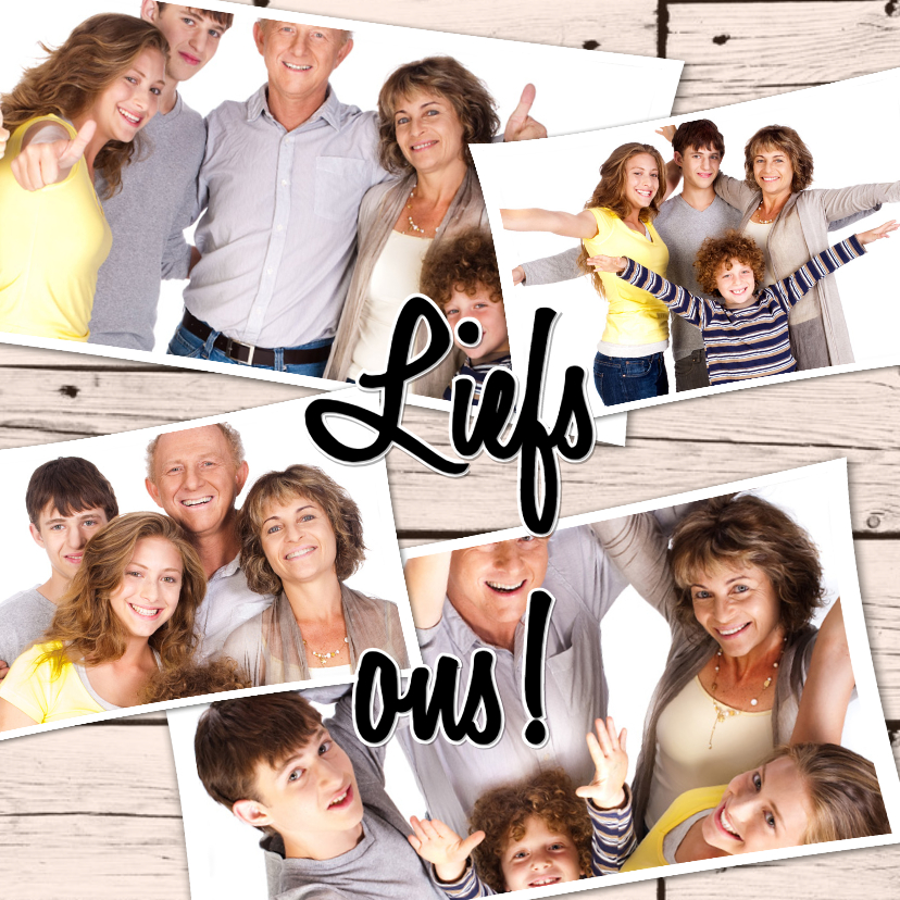 Collage Liefs ons! - BK - Fotokaarten Fotokaarten - Collage Liefs ons! - BK