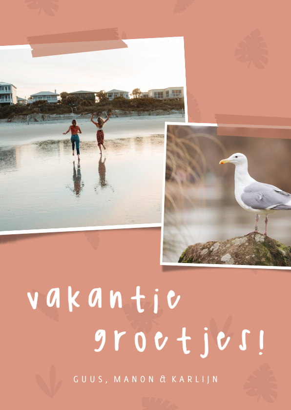 Fotokaarten - Fotokaart jungle blaadjes foto's vakantie