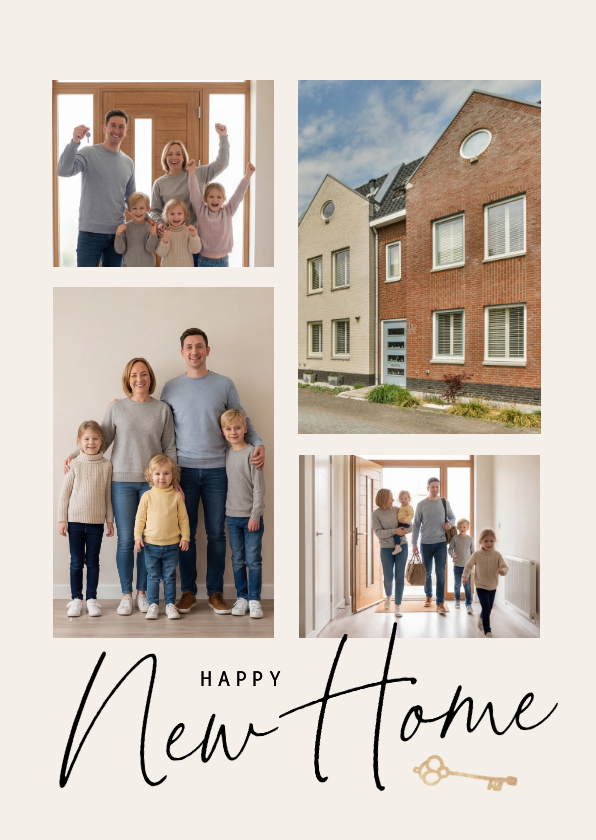 Fotokaart new home verhuisd nieuwe woning sleutel - Fotokaarten Fotokaarten - Fotokaart new home verhuisd nieuwe woning sleutel