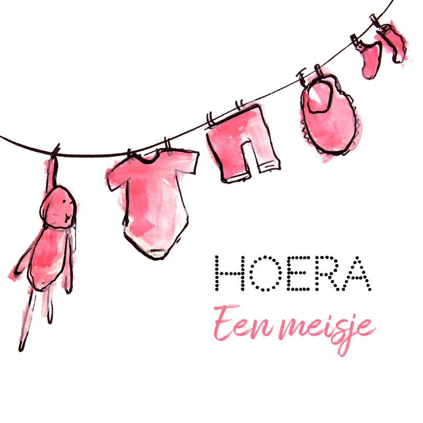 Geboortekaart meisje - Geboortekaartjes Geboortekaartjes - Geboortekaart meisje