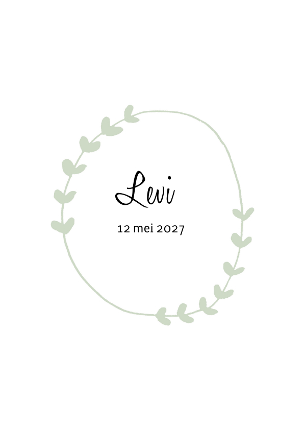 Geboortekaartjes - Geboortekaartje Levi - HM