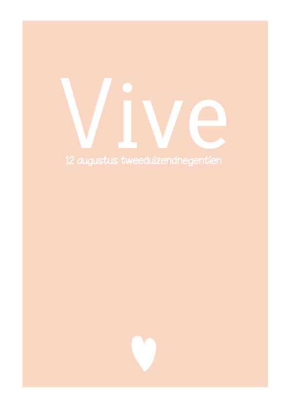 Lief en rustig geboortekaartje voor een meisje - Geboortekaartjes Geboortekaartjes - Lief en rustig geboortekaartje voor een meisje