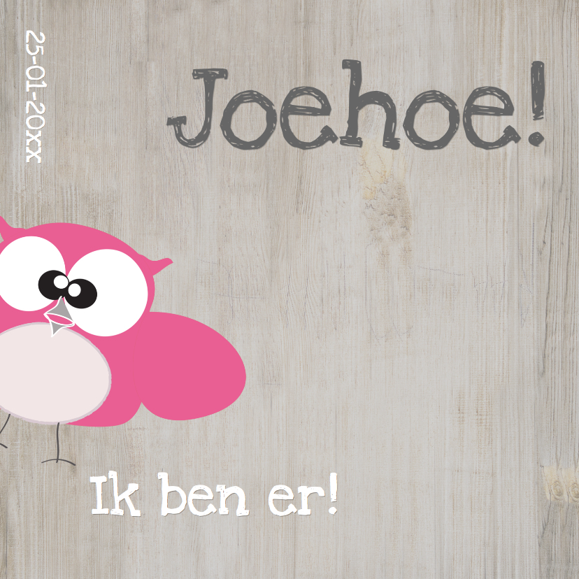 Mo Cards uiltjes gezin lief geboortekaartje - Geboortekaartjes Geboortekaartjes - Mo Cards uiltjes gezin lief geboortekaartje